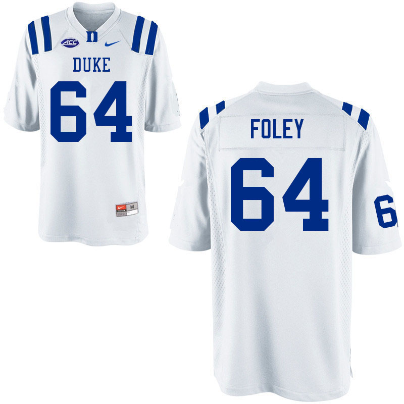 Duke Blue Devils #64 Brian Foley College Football Jerseys Sale-White